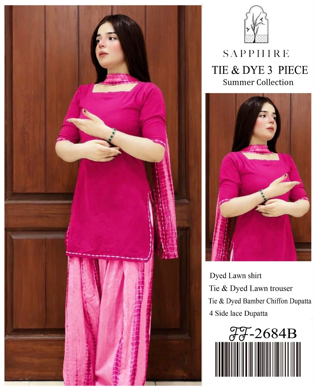 3 Piece Printed Lawn Suit – Summer Trendy Collection 2026 - Image 4