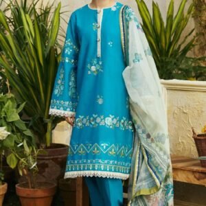 Coco by Zara Airjet Lawn Embroidered 3 Piece Suit – Eid Collection