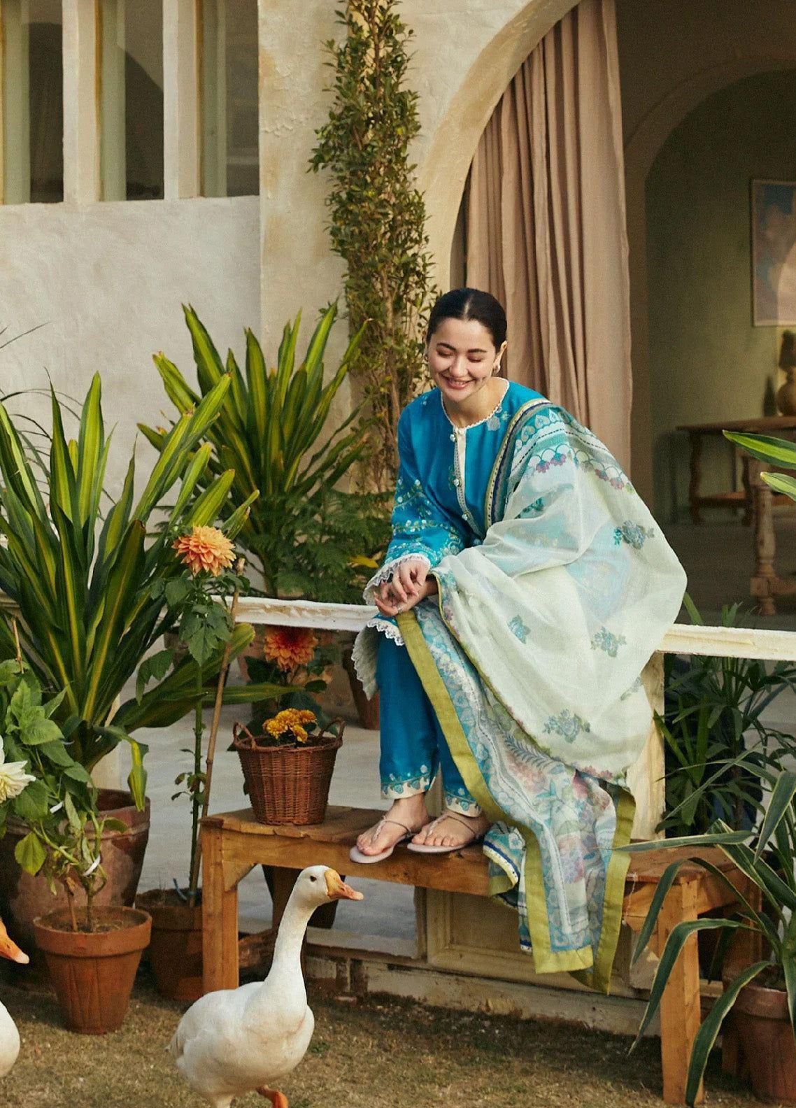 Coco by Zara Airjet Lawn Embroidered 3 Piece Suit – Eid Collection - Image 4