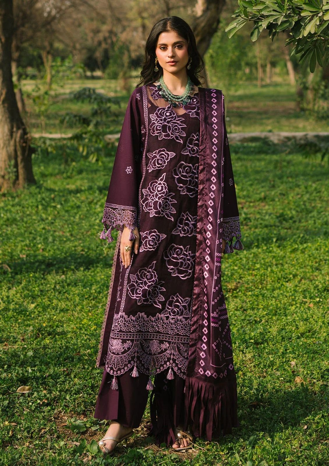 Aneela's Airjet Lawn Luxury Embroidered 3 Piece Suit – Summer Collection