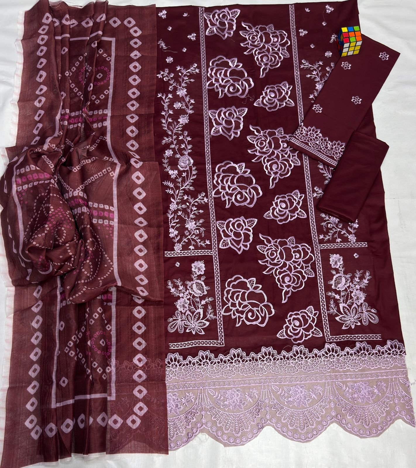 Aneela's Airjet Lawn Luxury Embroidered 3 Piece Suit – Summer Collection - Image 4