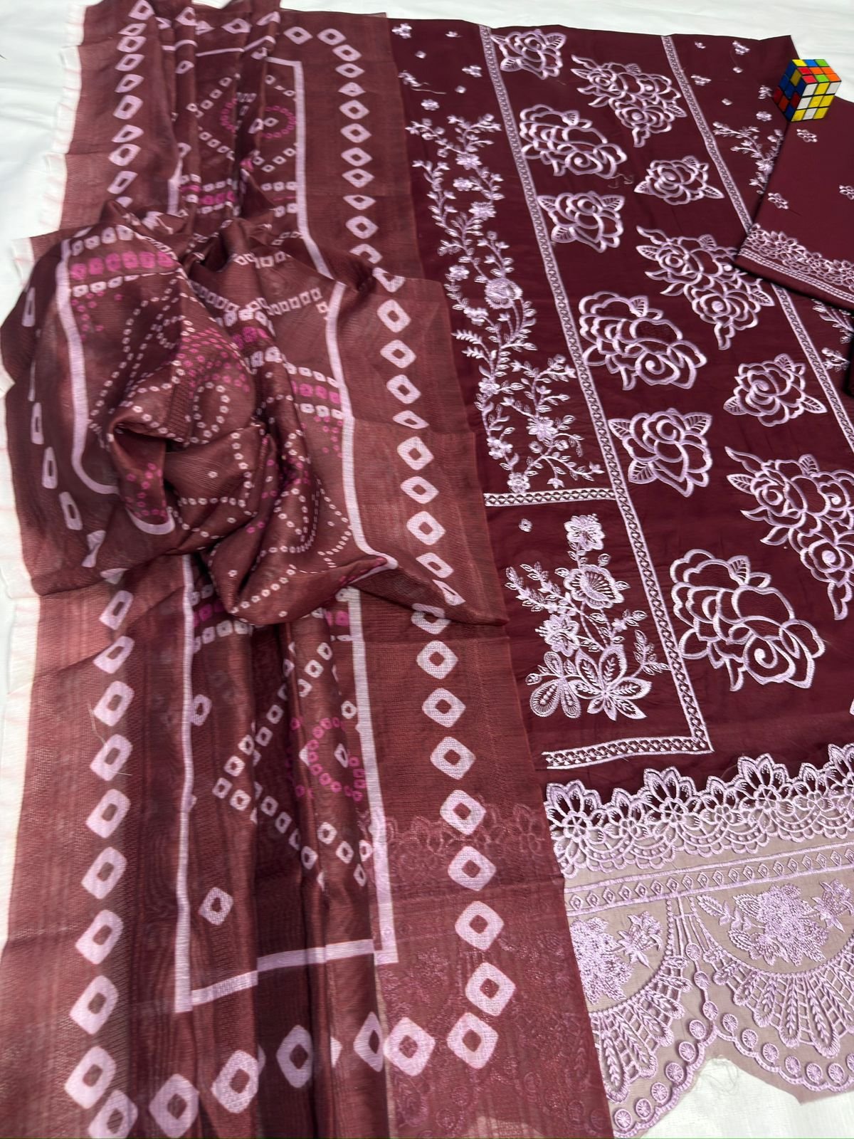 Aneela's Airjet Lawn Luxury Embroidered 3 Piece Suit – Summer Collection - Image 2